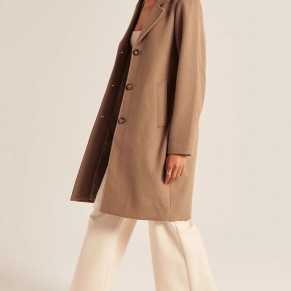 Abercrombie & Fitch Tan Trench Coat - Picture 4 of 5